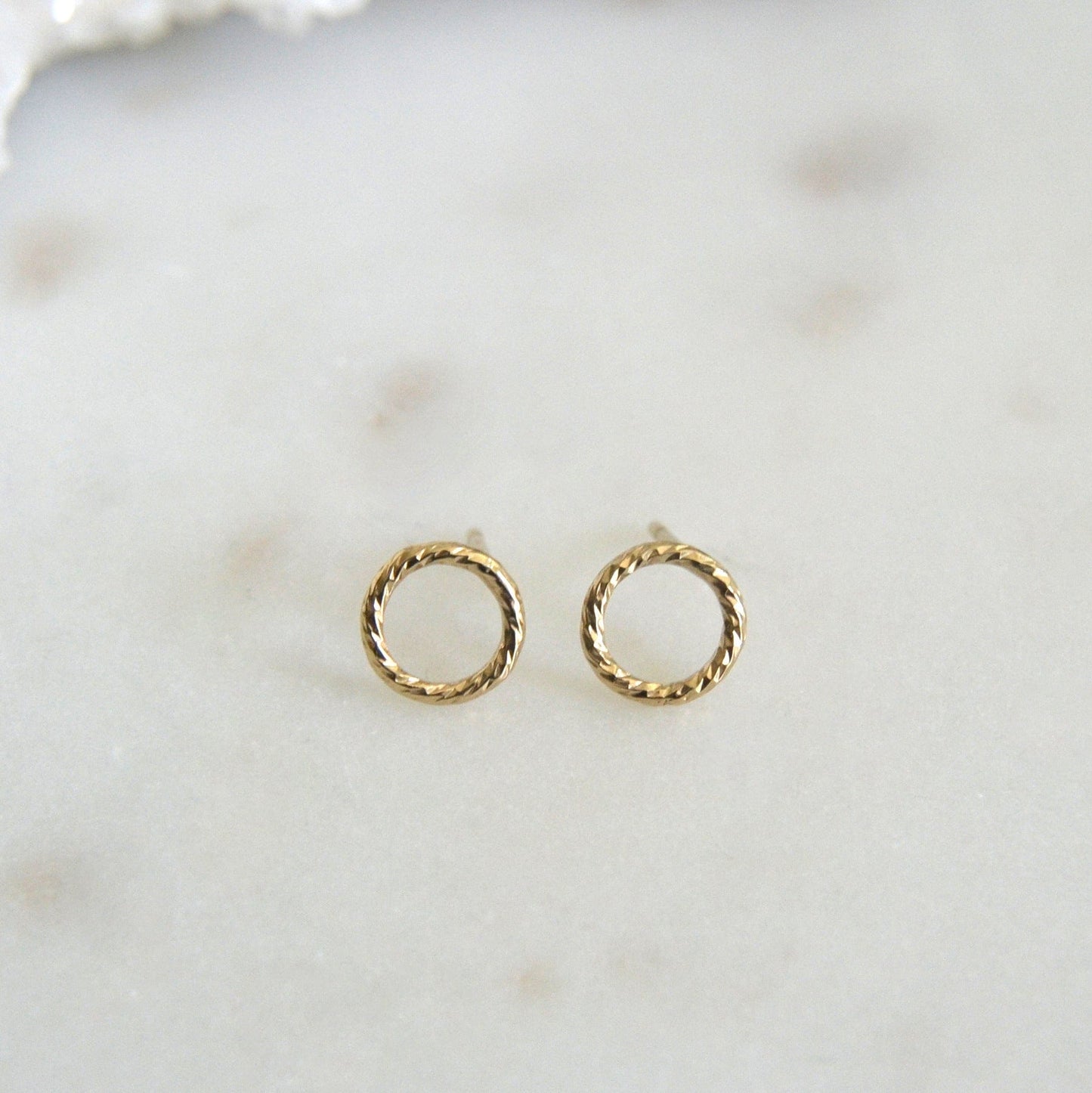 Sparkling Circle Studs