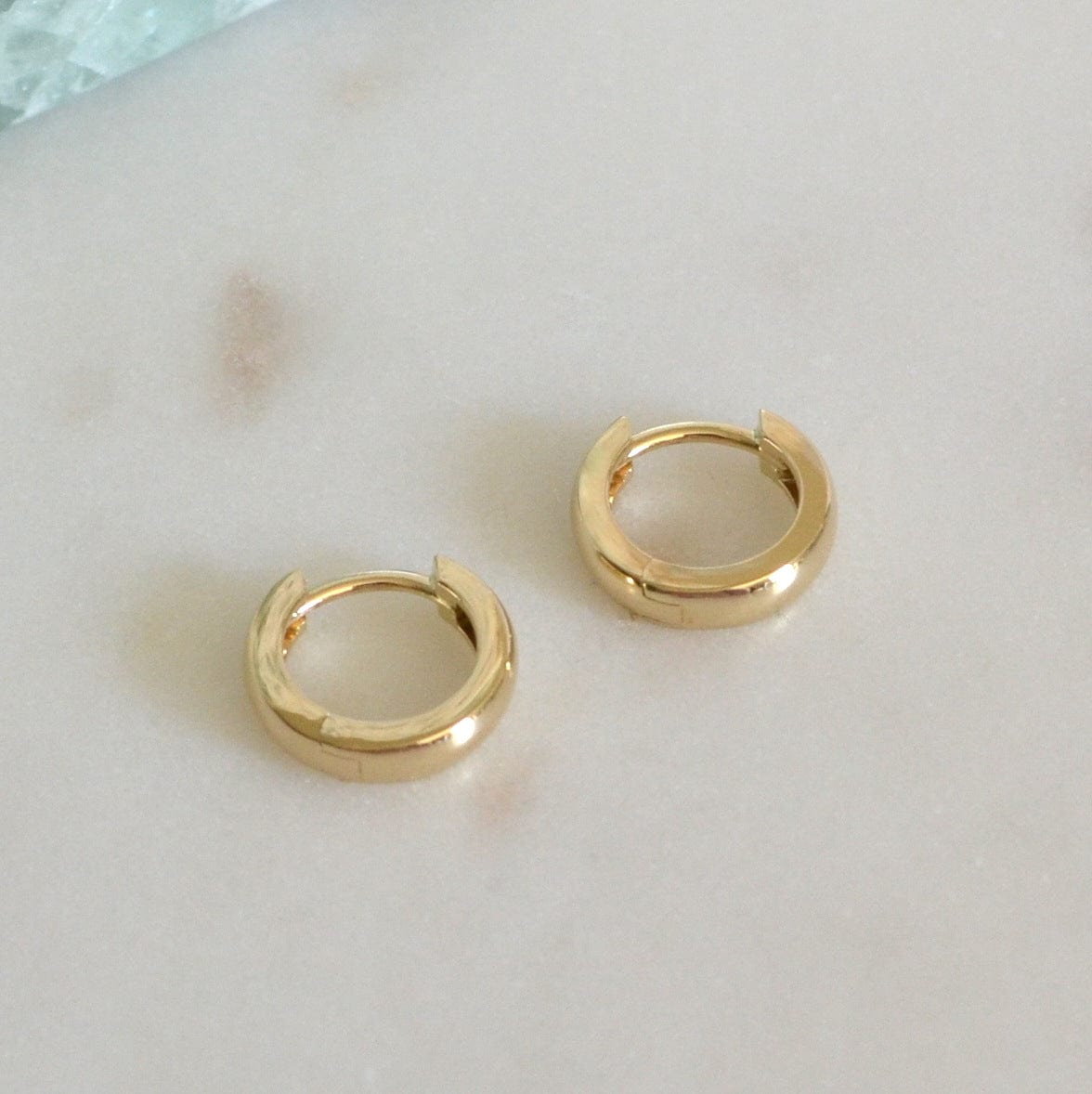 14k Gold Huggies