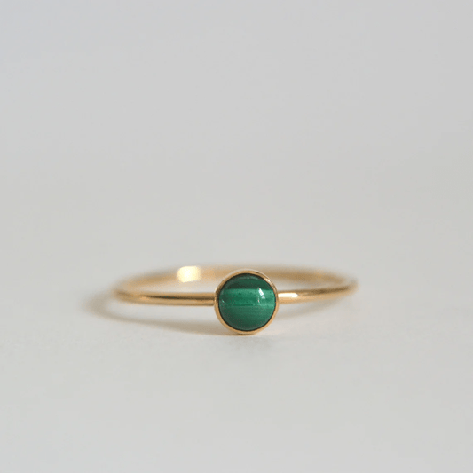 14k Malachite Ring