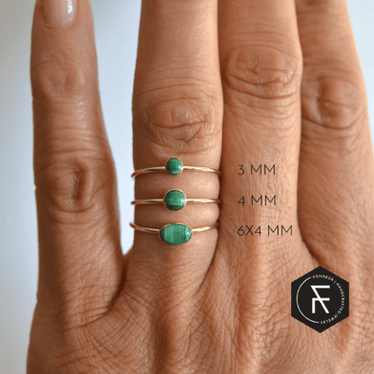 14k Malachite Ring