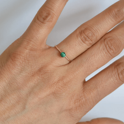 14k Malachite Ring