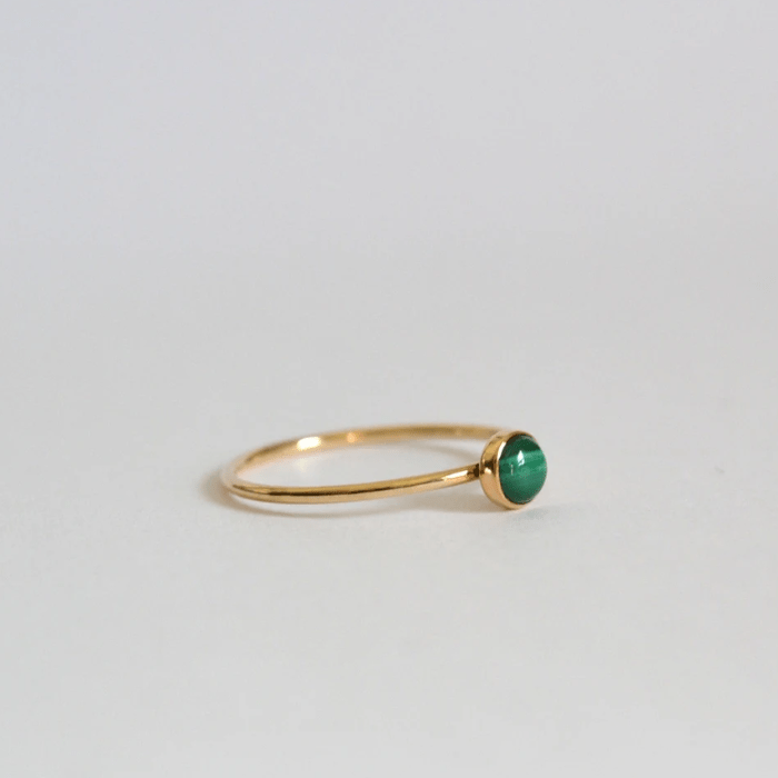 14k Malachite Ring