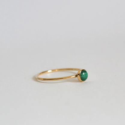 14k Malachite Ring