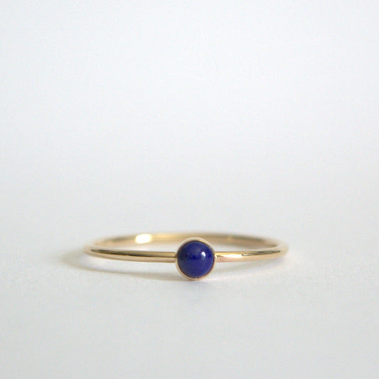 Dainty lapis lazuli ring