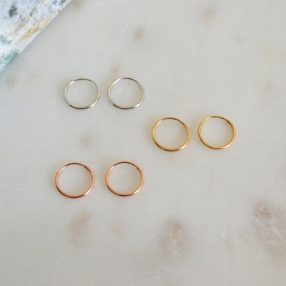 14k Endless Hoops